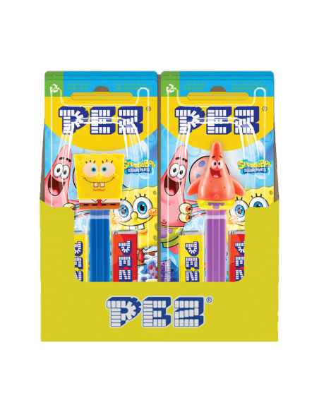 Pez Sponge de distributeur Bob 17g x 6