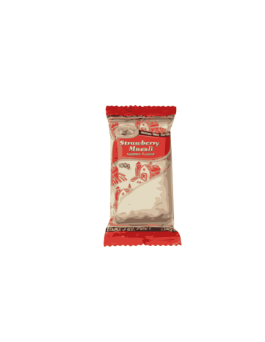 Future Bake Barra di muesli rivestita yogurt fragola 100g x 24