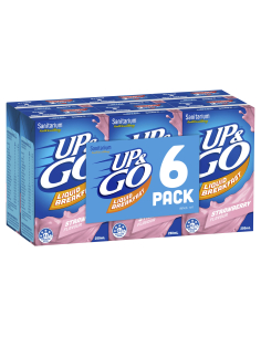 Sanitarium Strawberry Up&go Liquid Breakfast 6 Pack 250ml - 1200ml x 1