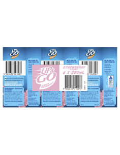 Sanitarium 草莓up＆go液体早餐6包250ml  -  1200ml x 1 2