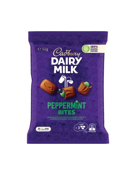 Cadbury Dairy Milk Peppermint Bites 142g x 12