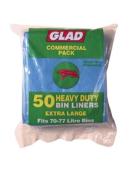 Glad Taschen Bin Liner 75lt Blue 50 Pack X 1