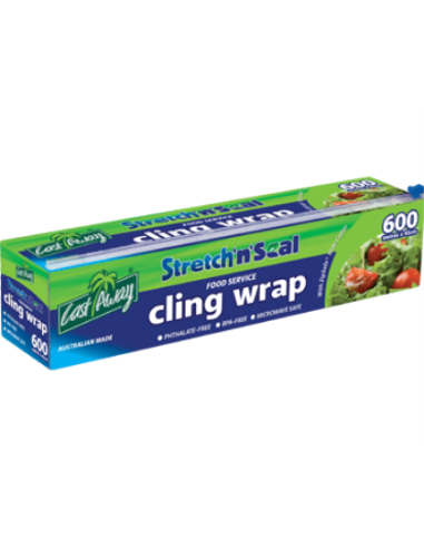 Castaway Clingwrap Dispenser 45cm 600m X 45cm Roll Pack x 1