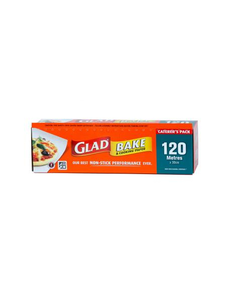 Glad Bake 120m by 30cm Roll Pack x 1 Glad Bake 120m by 30cm Roll Pack x 1