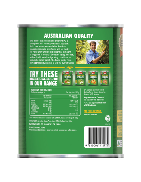 Spc ジュース3kg x 1でスライスされた桃