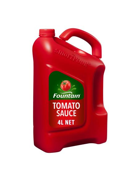 Fountain Sauce Tomato Gluten Free 4ltr x 1 Fountain Sauce Tomato Gluten Free 4ltr x 1