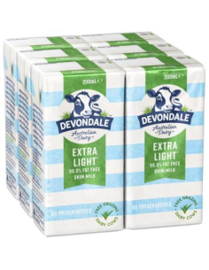 Devondale Milk Uht Skim 200ml x 24