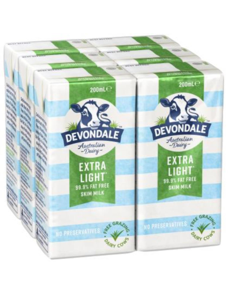 Devondale Leche UHT SKIM 200ml x 24
