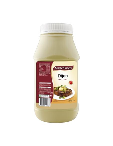 Masterfoods Mustard Dijon Style 2.5kg x 1 Masterfoods Mustard Dijon Style 2.5kg x 1
