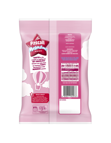 Pascall Marshmallows Vanilla & Raspberry 280g x 10