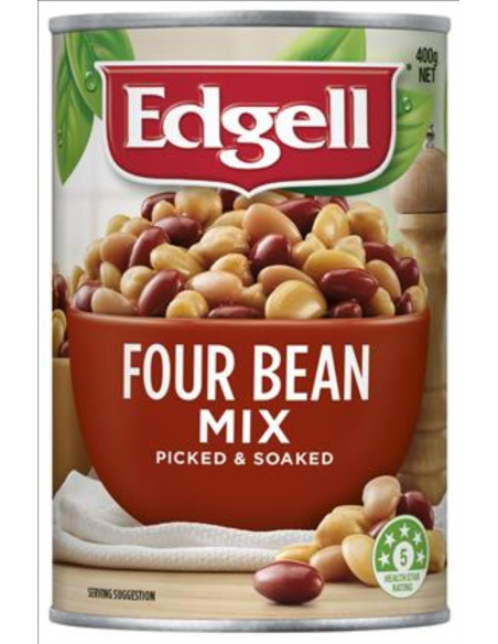 Edgell Mix di fagioli quattro 400g x 1 Edgell Mix di fagioli quattro 400g x 1