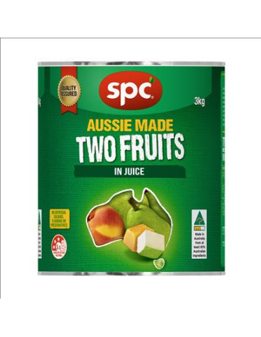 Spc Dos frutas en jugo 3kg x 1