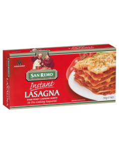 San Remo Pasta Lasagne Sheets Instant No 103 250g x 1