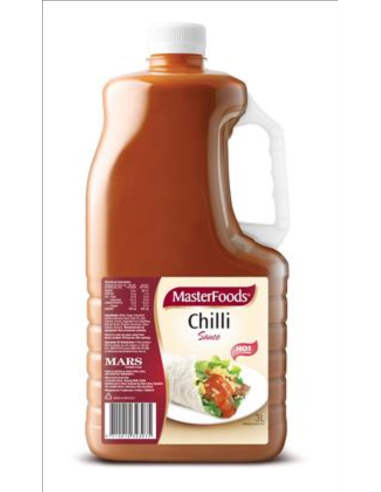 Masterfoods Saus chili hot 3ltr x 1