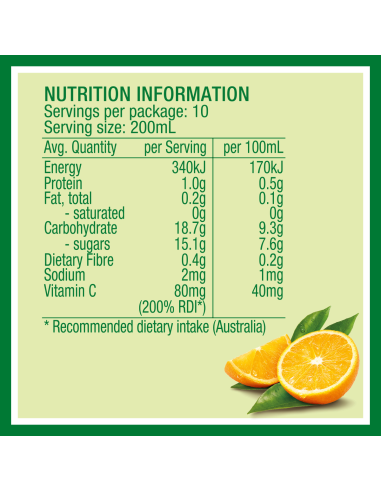 Golden Circle Juice Orange 100% Pet 2ltr x 1