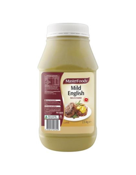Masterfoods Mustard Liev Seley English 2.5kg x 1