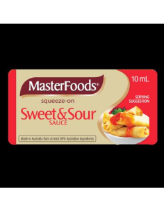 Masterfoods SauceSweet & Sour Squeeze On 10ml x 100