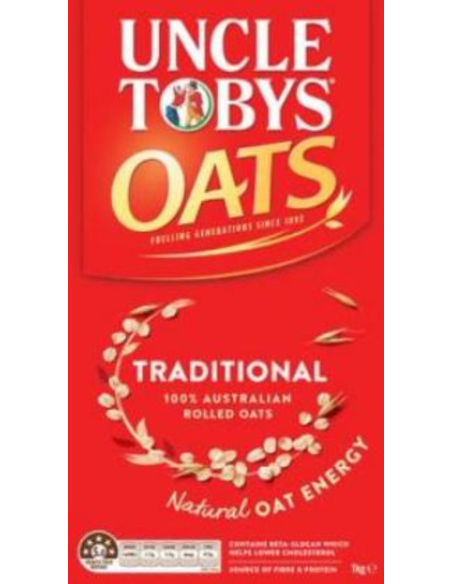 Uncle Toby Oats Traditional 1Kg x 1 Uncle Toby Oats Traditional 1Kg x 1