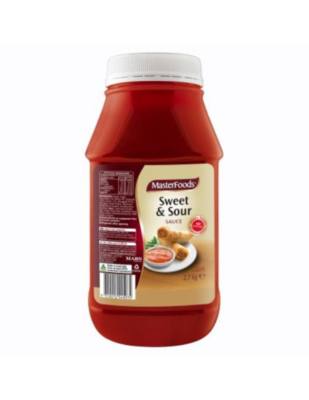 Masterfoods Sauce Sweet & Sour Gluten Free 2.7kg x 1 Masterfoods Sauce Sweet & Sour Gluten Free 2.7kg x 1