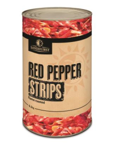 Sandhurst PEPPERS Tiras tostadas rojas 4kg x 1