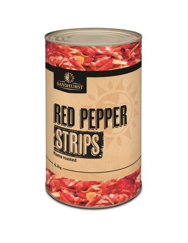 Sandhurst Pfeffer rote geröstete Streifen 4kg x 1