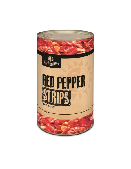 Sandhurst PEPPERS Tiras tostadas rojas 4kg x 1