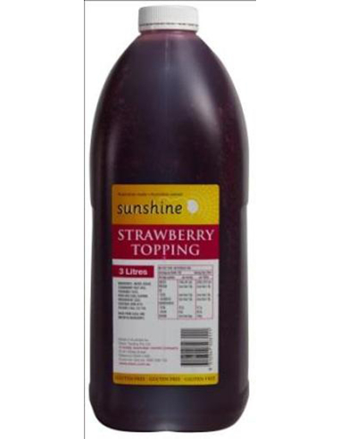 Sunshine Topping Strawberry 3ltr x 1