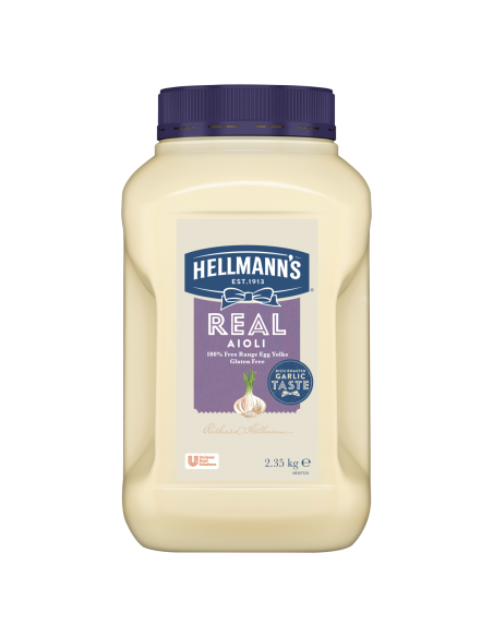 Hellmanns Mayonnaise Aioli Real 2.35kg x 1