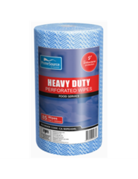 Primesource Lingettes Rouleau H / Duty Blue Perf 30 par 53cm 45 mètres Rouleau Pack x 1