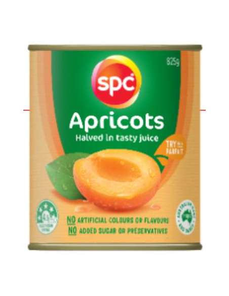 Spc Apricots Halves In Juice 825g x 1