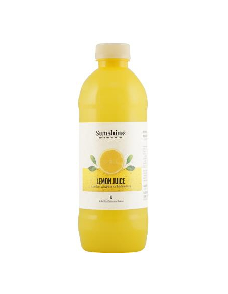 Sunshine Juice Lemon Pure Squeeze 1ltr x 1 Sunshine Juice Lemon Pure Squeeze 1ltr x 1