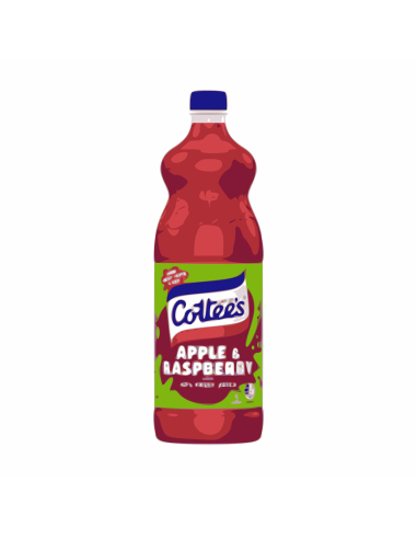 Cottee的亲切Apple和Raspberry Cordial 1LTR X 1
