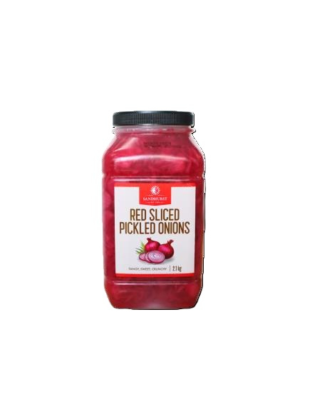 Sandhurst Zwiebeln eingelegt rot geschnitten 2.1kg x 1