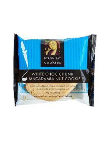 Galletas de Byron Bay Blanco Chocolate Chunk & Macadamias 60G x 12