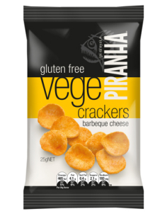 Piranha Chips Vege Crackers Bbq Cheese Gluten Free 25g x 40