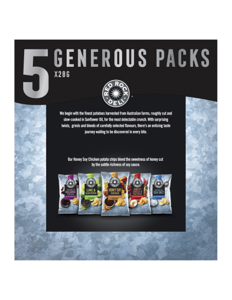 Red Rock Deli Poulet au miel 28g 5 Pack x 1