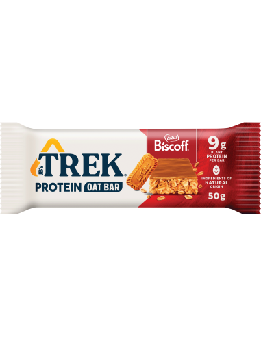 Trek High Protein Flapjack avena Lotus Biscoff 50g x 16