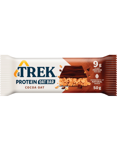 Trek hoge eiwit flapjack cacao haver 50g x 16