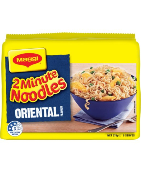 Maggi Oriental 2-minutowy makaron 5 opakowania 74g x 5
