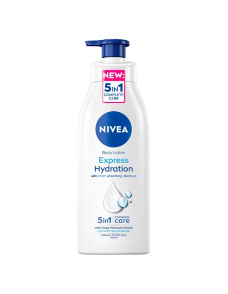 Nivea Express Hydration Body Lotion Pump 400ml x 1