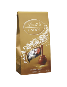 Lindt Lindor Assorted Bags 125g x 8