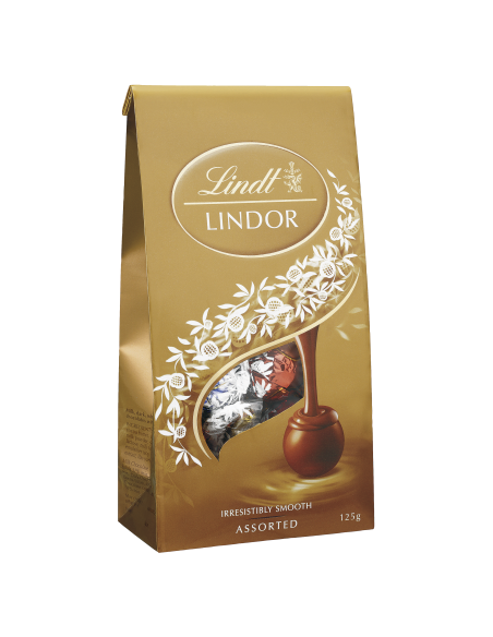 Lindt Lindor Assorted Bags 125g x 8