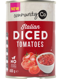 Community Co In blokjes gesneden tomaten 400 g x 12