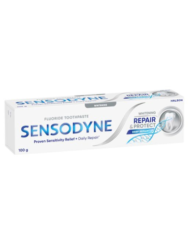 Sensodyne Reparar y proteger la pasta de dientes blanqueador 100G x 12