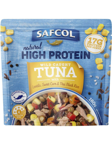 Safcol Lentil & Sweet Corn Flaver Thunfischbeutel 160g x 12