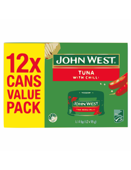 John West Chili-Thunfisch-Tuna-Versucher 12 Pack 95g x 1