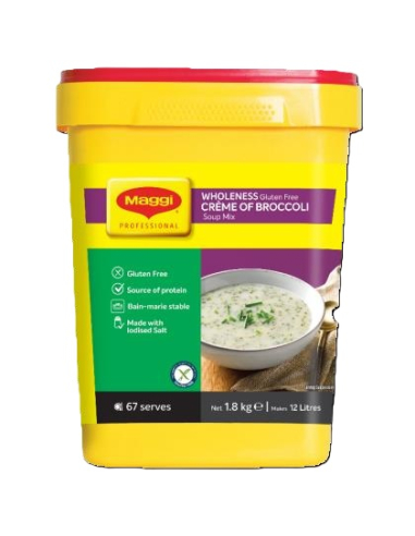 Maggi ブロッコリーの白さのグルテンの2つのスープクリーム無料1.8kg x 1