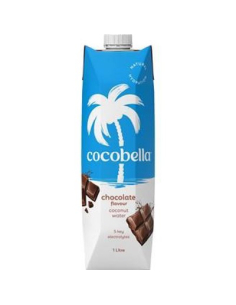 Cocobella Water Coconut Chocolate Flavour 1ltr x 6