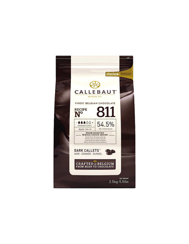 Callebaut Schokoladenkuvertüre dunkelbittersüß 54.5% calcet 2,5kg x 1
