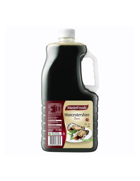 Masterfoods 酱油伍斯特郡不含麸质3LTR X 1